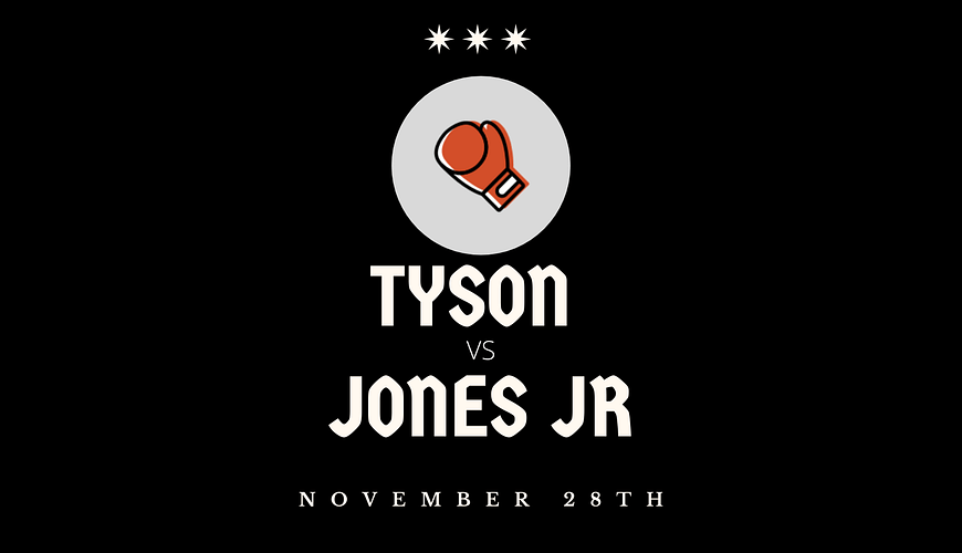 Tyson vs Jones fight November 28th